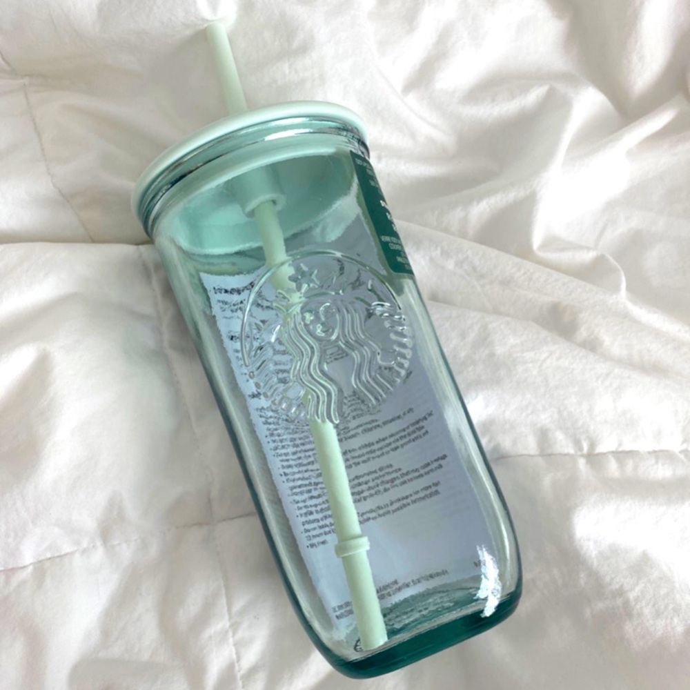 NWT Starbucks Recycled Glass Cup 16 oz